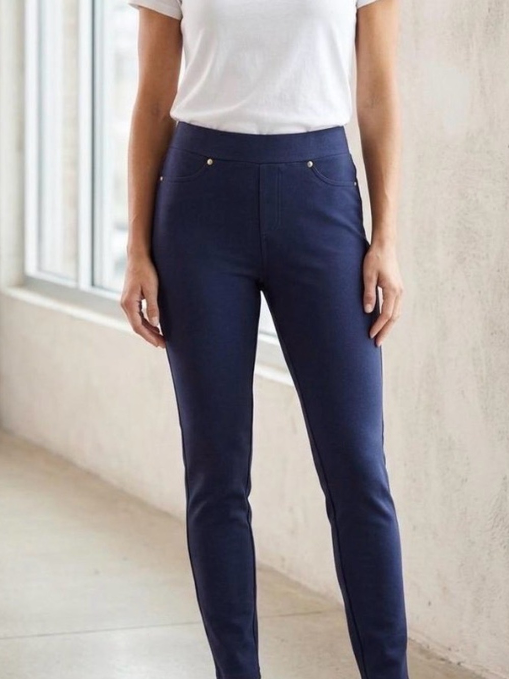 MICHAEL Michael Kors pull on Navy Ponte Skinny Pants